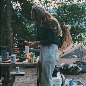 Cozy Gray Lounge Pants Bearded Goat